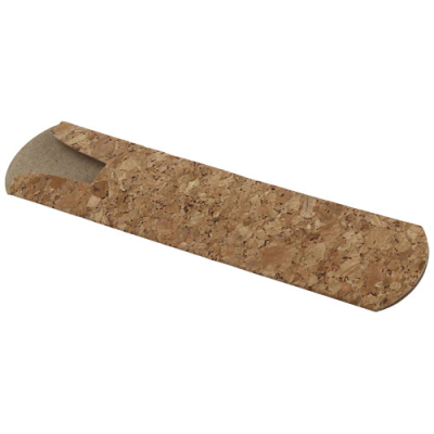 Picture of TEMARA CORK AND PAPER PEN SLEEVE in Natural.