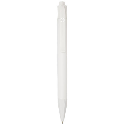 Picture of TERRA CORN PLASTIC BALL PEN in White