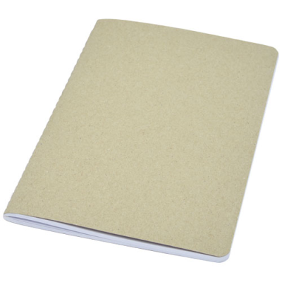Picture of GIANNA RECYCLED CARDBOARD CARD NOTE BOOK in Natural.