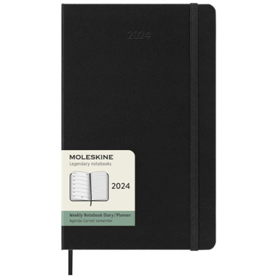 Picture of MOLESKINE 12M WEEKLY L HARD COVER PLANNER in Solid Black