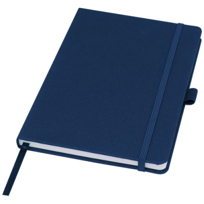 Picture of HONUA A5 RECYCLED PAPER NOTE BOOK with Recycled Pet Cover in Navy.
