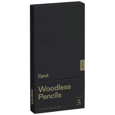 Picture of KARST® 5-PACK 2B WOODLESS GRAPHITE GREY PENCIL SET in Grey.