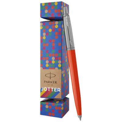 Picture of PARKER JOTTER CRACKER PEN GIFT SET in Red.