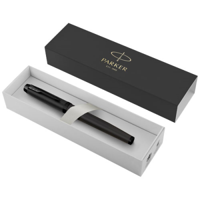 Picture of PARKER IM ACHROMATIC ROLLERBALL PEN in Solid Black.