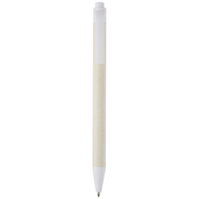 Picture of DAIRY DREAM RECYCLED MILK CARTONS BALL PEN in White.