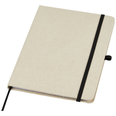 Picture of TUTICO ORGANIC COTTON HARDCOVER NOTE BOOK in Natural & Solid Black