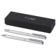 Picture of LUCETTO RECYCLED ALUMINIUM METAL BALL PEN AND ROLLERBALL PEN GIFT SET (BLACK INK)