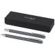 Picture of LUCETTO RECYCLED ALUMINIUM METAL BALL PEN AND ROLLERBALL PEN GIFT SET (BLACK INK)