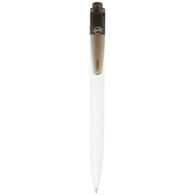 Picture of THALAASA OCEAN-BOUND PLASTIC BALL PEN in Clear Transparent Black & White.