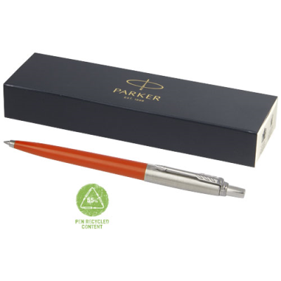 Picture of PARKER JOTTER RECYCLED BALL PEN in Orange.