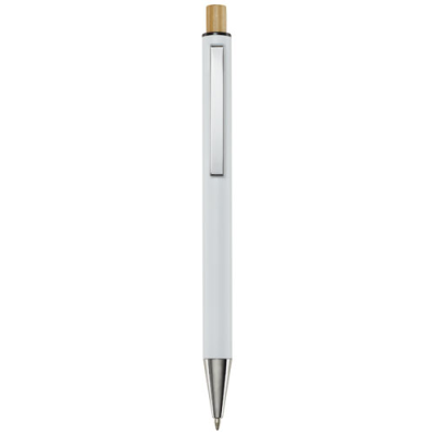 Picture of CYRUS RECYCLED ALUMINIUM METAL BALL PEN in White.