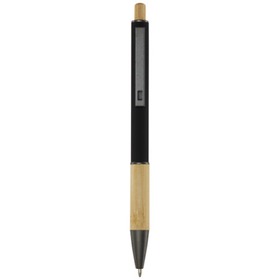 Picture of DARIUS RECYCLED ALUMINIUM METAL BALL PEN in Solid Black