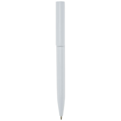Picture of UNIX RECYCLED PLASTIC BALL PEN in White.