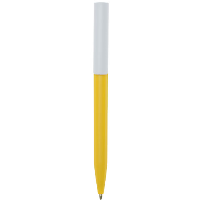 Picture of UNIX RECYCLED PLASTIC BALL PEN in Yellow.