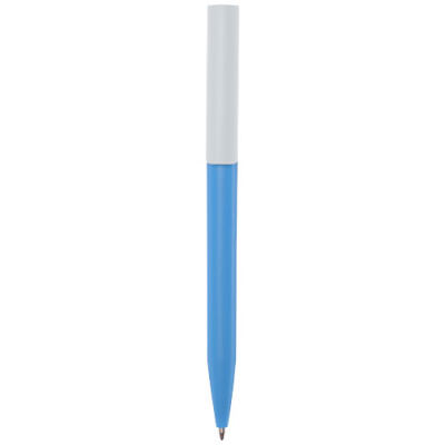 Picture of UNIX RECYCLED PLASTIC BALL PEN in Aqua.