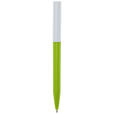 Picture of UNIX RECYCLED PLASTIC BALL PEN in Apple Green.