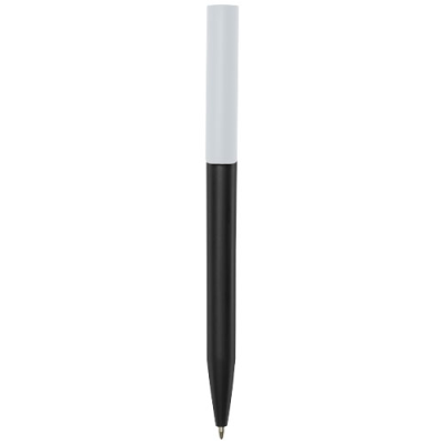 Picture of UNIX RECYCLED PLASTIC BALL PEN in Solid Black.