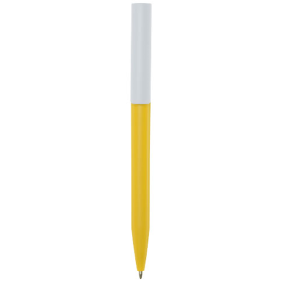 Picture of UNIX RECYCLED PLASTIC BALL PEN in Yellow