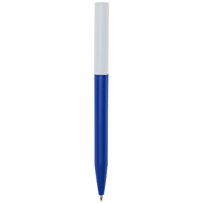Picture of UNIX RECYCLED PLASTIC BALL PEN in Royal Blue