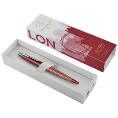 Picture of PARKER JOTTER SE GLOBAL ICONS COLOUR TRIM BALL PEN (BLUE INK).