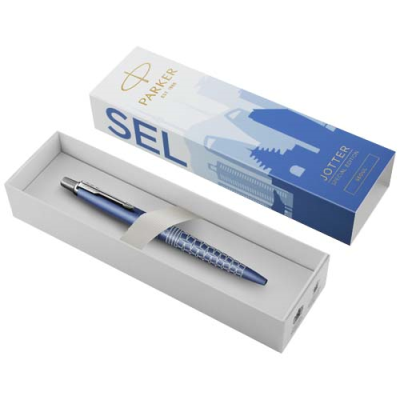 Picture of PARKER JOTTER SE GLOBAL ICONS COLOUR TRIM BALL PEN (BLUE INK).