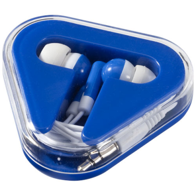 Picture of REBEL EARBUDS in Royal Blue & White.