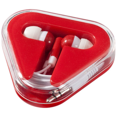 Picture of REBEL EARBUDS in Red & White.