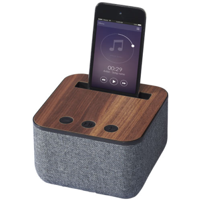 Picture of SHAE FABRIC AND WOOD BLUETOOTH® SPEAKER in Dark Brown