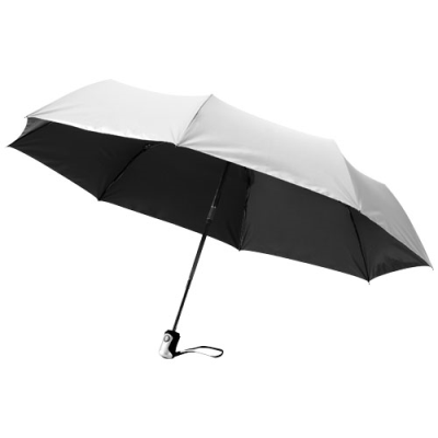 Picture of ALEX 21,5 FOLDING AUTO OPEN-CLOSE UMBRELLA in Black Solid & Silver