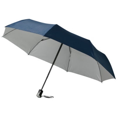 Picture of ALEX 21,5 FOLDING AUTO OPEN-CLOSE UMBRELLA in Navy Blue & Silver