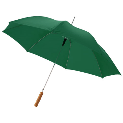 LISA 23 INCH AUTO OPEN UMBRELLA with Wood Handle in Green.