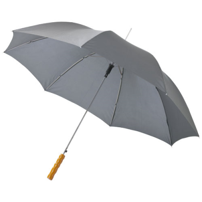 Picture of LISA 23 INCH AUTO OPEN UMBRELLA with Wood Handle in Grey.