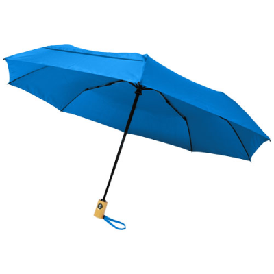 Picture of BO 21 INCH FOLDING AUTO OPEN & CLOSE RECYCLED PET UMBRELLA in Process Blue