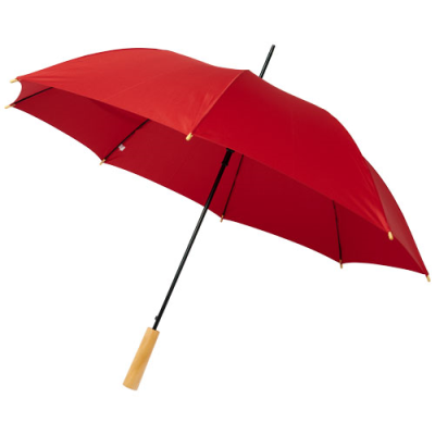 Picture of ALINA 23 INCH AUTO OPEN RECYCLED PET UMBRELLA in Red.