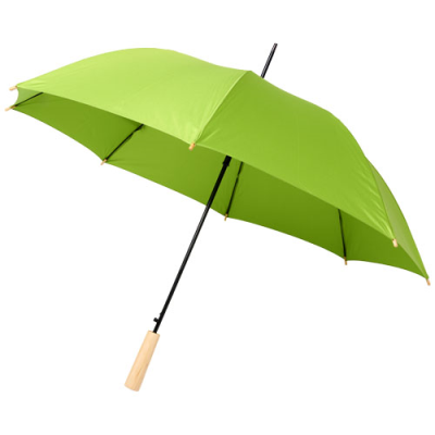 Picture of ALINA 23 INCH AUTO OPEN RECYCLED PET UMBRELLA in Lime.