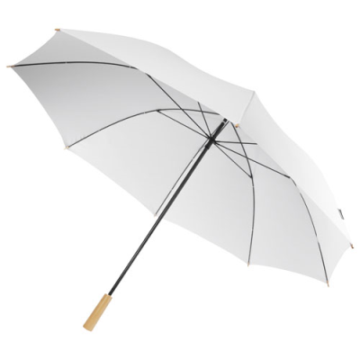 Picture of ROMEE 30 WINDPROOF RECYCLED PET GOLF UMBRELLA in White