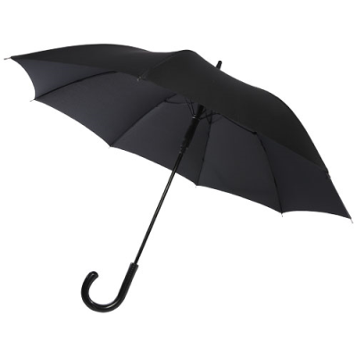 Picture of FONTANA 23 INCH AUTO OPEN UMBRELLA with Carbon Look & Crooked Handle in Solid Black