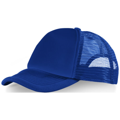 Picture of TRUCKER 5 PANEL CAP in Royal Blue & Royal Blue.