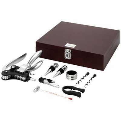 Picture of EXECUTIVE 9-PIECE WINE SET in Brown