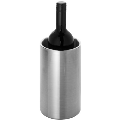 Picture of CIELO DOUBLE-WALLED STAINLESS STEEL METAL WINE BOTTLE COOLER in Silver