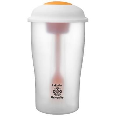Picture of SHAKEY SALAD CONTAINER SET in Orange-transparent