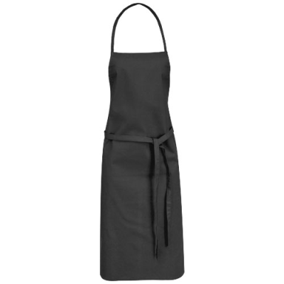 Picture of REEVA 100% COTTON APRON with Tie-back Closure in Black Solid