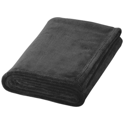Picture of BAY EXTRA SOFT CORAL FLEECE PLAID BLANKET in Solid Black