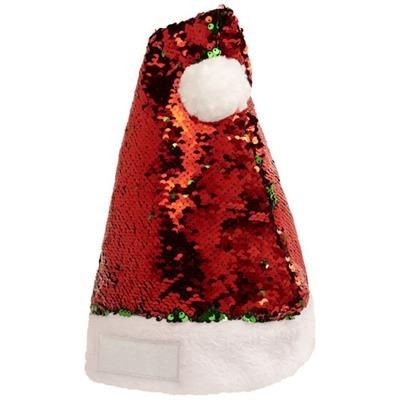 Picture of SEQUINS CHRISTMAS HAT in Red-green