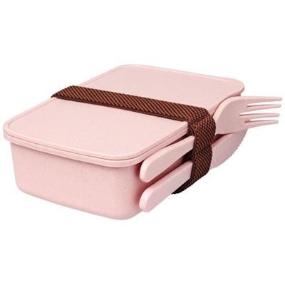 Picture of BAMBERG BAMBOO FIBRE LUNCH BOX in Light Pink