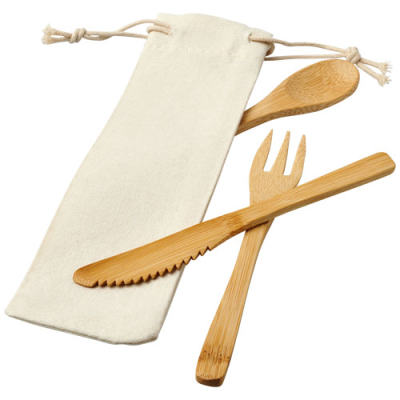 Picture of CELUK BAMBOO CUTLERY SET in Natural