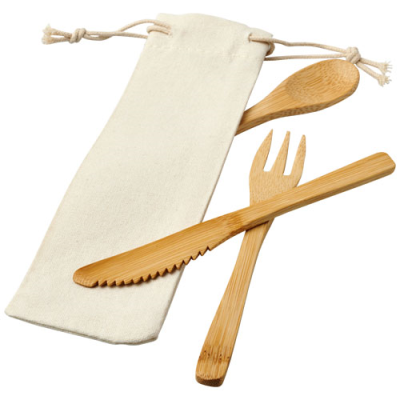 Picture of CELUK BAMBOO CUTLERY SET in Natural.