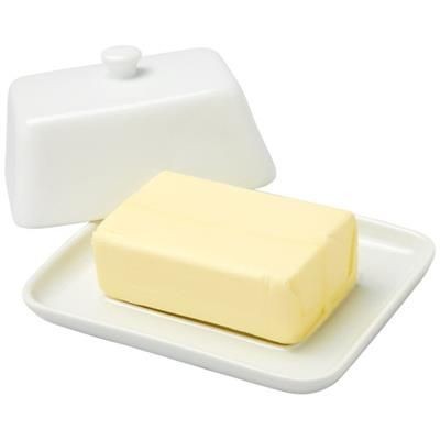 Picture of HOLDEN BUTTER DISH in White Solid