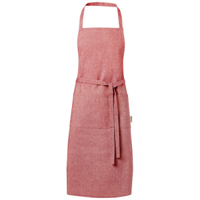 Picture of PHEEBS 200 G & M² RECYCLED COTTON APRON in Heather Red.