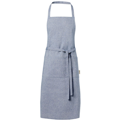 Picture of PHEEBS 200 G & M² RECYCLED COTTON APRON in Heather Blue.